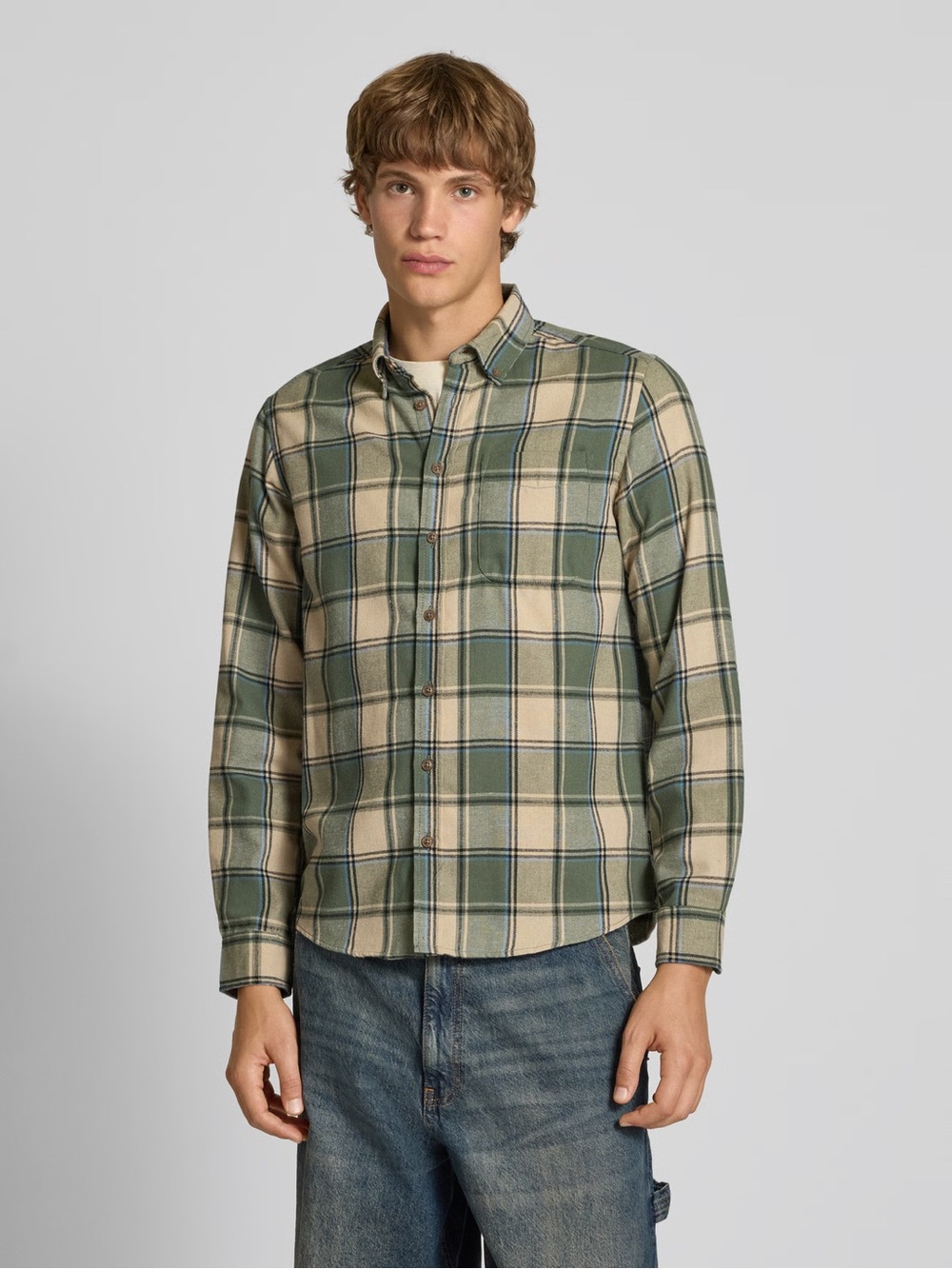 B.BLEND BHDAG / DAG Plaid Shirt Mens NWT Med